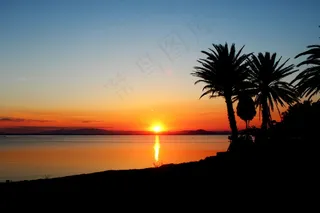 日落，袖，下马尔