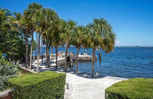 比斯开，迈阿密，佛罗里达，码头，海洋，历史