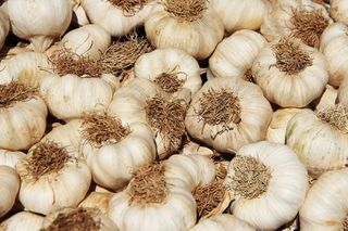 大蒜，市场，食品，健康，吃，香料，锋利