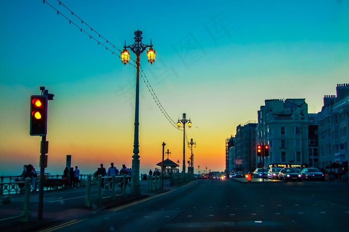 布莱顿，海滨长廊，海岸