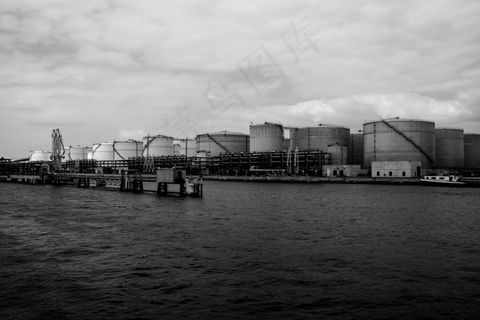 湖，港口，石油，油箱，水，船舶，航运，码头