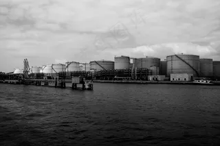 湖，港口，石油，油箱，水，船舶，航运，码头