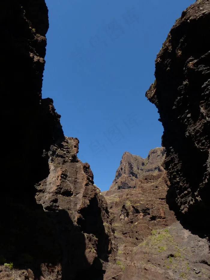 马斯卡峡谷，岩石，峡谷，徒步旅行，特内里费岛