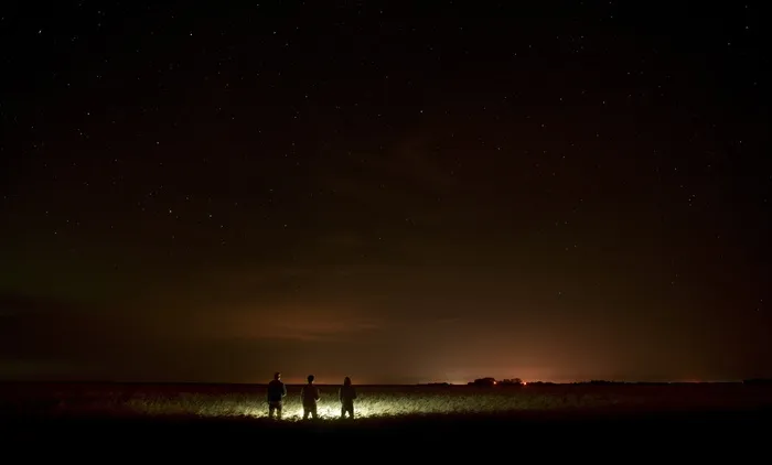 夜，北极光，自然，灯光，星星，空间