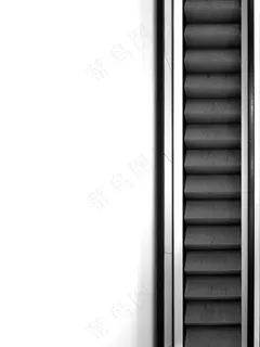 Rolltreppe，黑色和白色，楼梯，逐渐