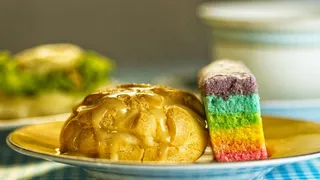 沙漠，小吃，食品，营养，彩虹蛋糕