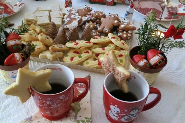 圣诞节，饼干，饼干，家庭，蛋糕