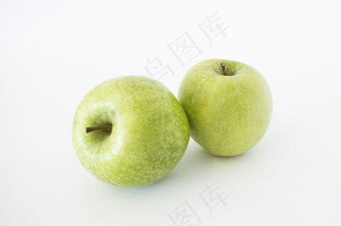 苹果，隔离，绿色，食品，健康，白色，水果