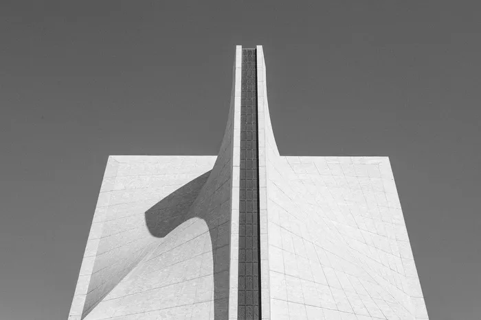 建筑，建筑，黑色和白色