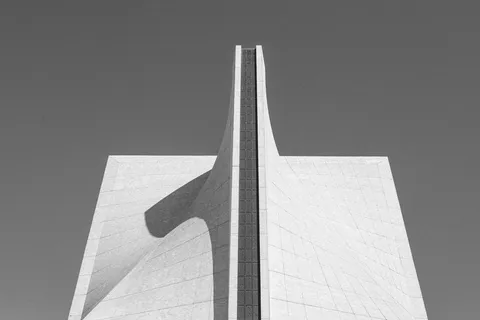 建筑，建筑，黑色和白色