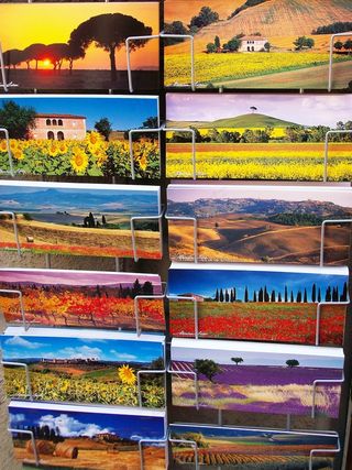 发布，明信片，意大利，内存，纪念品，多彩