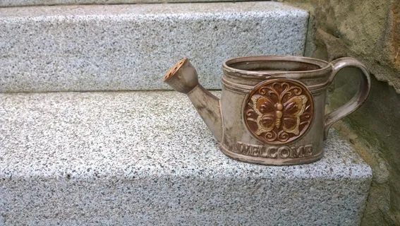 脚轮，鲜花，楼梯，石楼梯