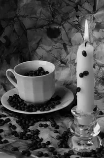 咖啡，杯，粮食，复古，谷物咖啡，磨床