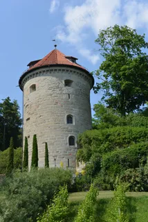 城堡塔,Überlingen,博登湖,城市公园 城堡塔,Überlingen,博登湖,城市公园