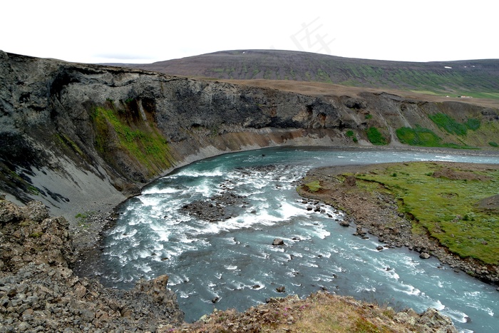 冰岛，自然，风景，水，颜色，山