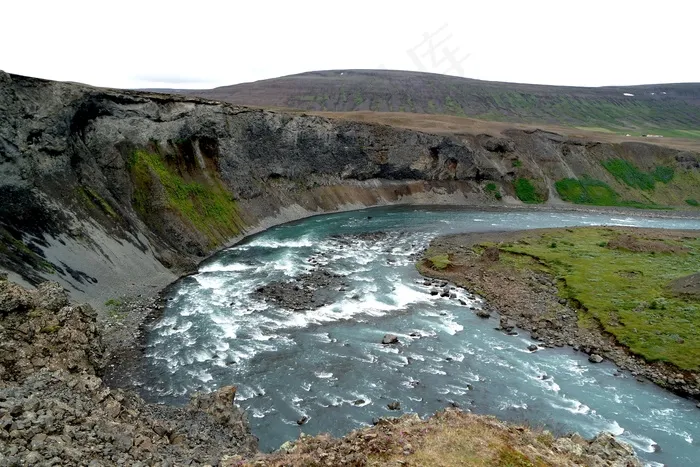 冰岛，自然，风景，水，颜色，山