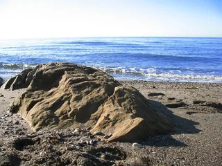 岩石，海，海滩，水，灰色，哥斯达黎加