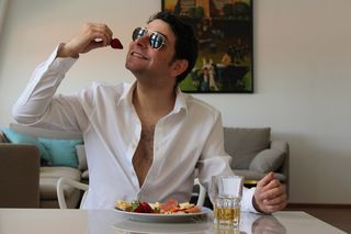 模特，男人，人，自画像，炫耀，摆姿势