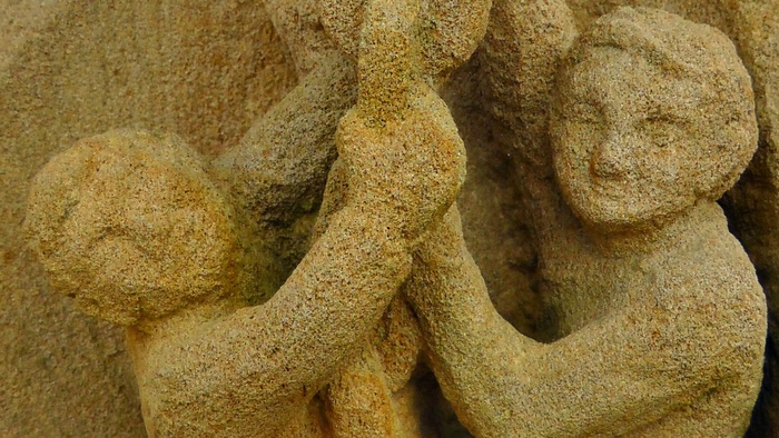 石像，人物，雕塑，男人，面孔，脸