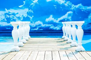 圣托里尼岛，出租工作室，照相墙纸，工作室