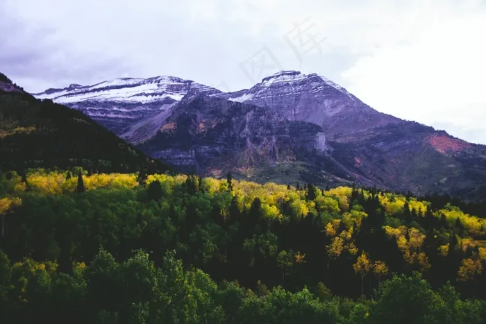 山峦,冰雪,峡谷,草原,江河,山地景观