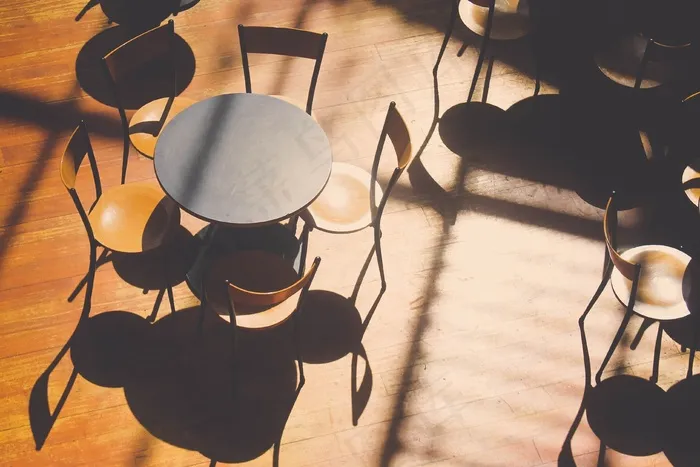 桌子，椅子，家具，室内，房间，咖啡厅