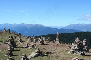 石头，Steinere Manderln，山脉，山