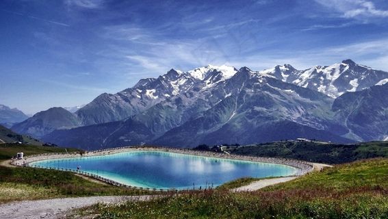 山，湖，水，景观，反射，景区