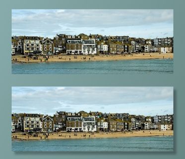 圣艾夫斯，康沃尔郡，海滩，艺术，风景，天空，海岸