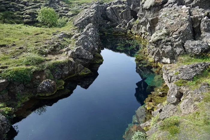湖，冰岛，熔岩，小湖，火山岩