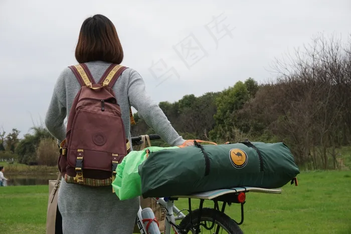 行进距离，角色，风景，自行车