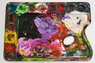 范围，工具，画家，拇指孔，孔