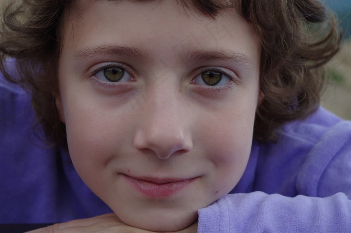 儿童，脸，眼睛，女孩，肖像