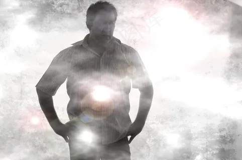 森林，雾，在清晨