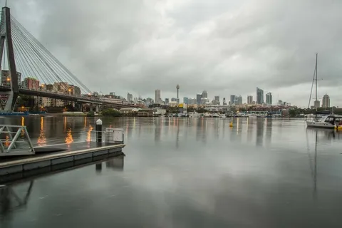 格列布，点，悉尼，澳大利亚，建筑物，船