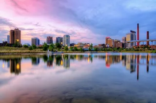 城市，反射，建筑物，摩天大楼，城市