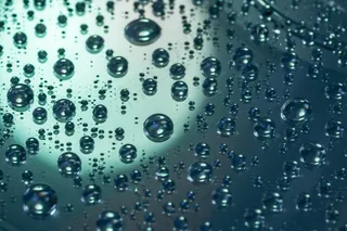 一滴水，水，滴灌，Lichtspiel，闪亮