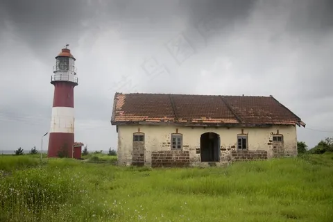 灯塔,草,老建筑,性质,旅行,天空 灯塔,草,老建筑,性质,旅行,天空