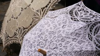 蕾丝，时尚，太阳伞