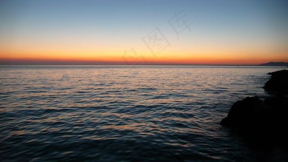 海，日落，太阳，Abendstimmung，水，海滩，天空