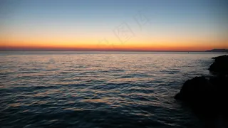 海，日落，太阳，Abendstimmung，水，海滩，天空