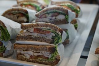 面包，被占领，吃，小吃，食品，三明治，食用