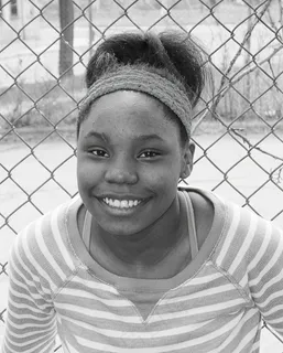 人物特写,儿童,非洲黑人,美女,钢笔画,快乐少女的黑白肖像