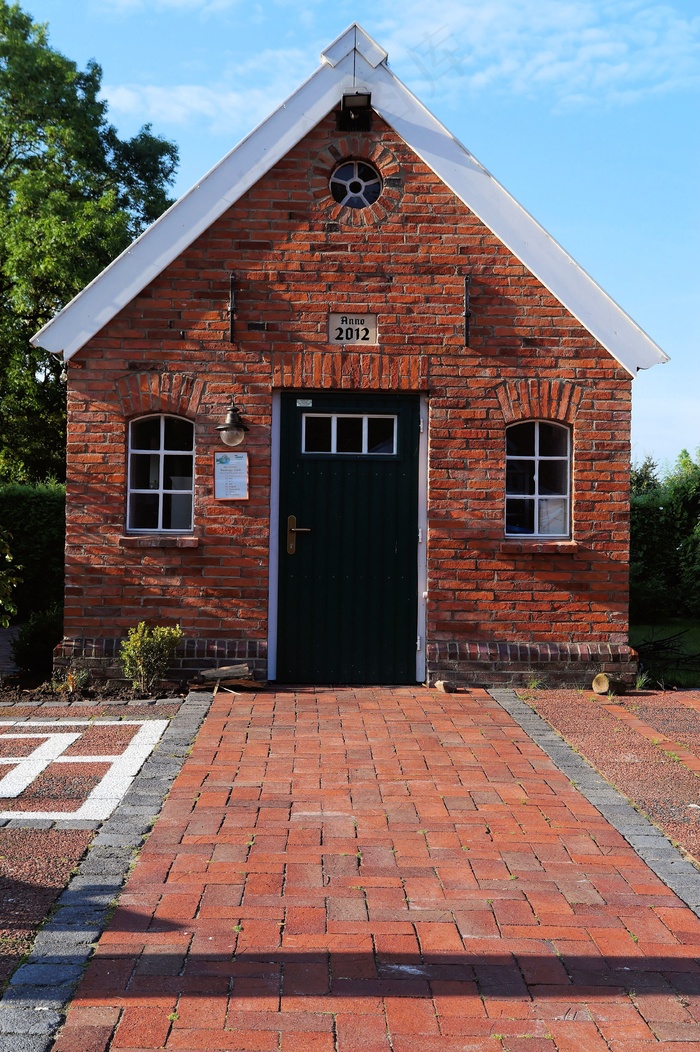 山寨，Backhaus，小，田园，砖，东弗里西亚