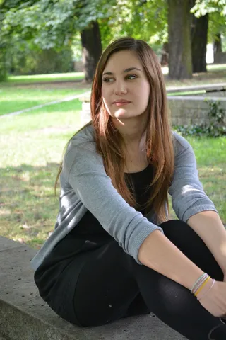 女孩，黑发，女人，人，周到，棕色的头发