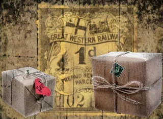 纸板，盒，纸，老，特写，堆，广场