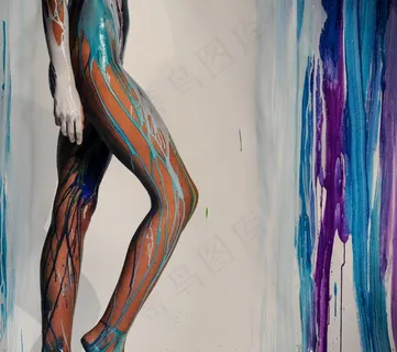 人体彩绘，模型，工作室