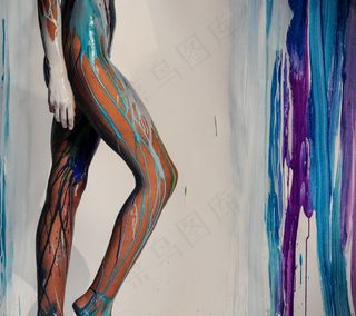 人体彩绘，模型，工作室