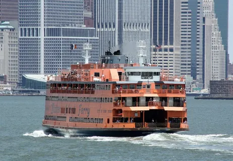 渡轮，史泰登岛，纽约，曼哈顿，船，船
