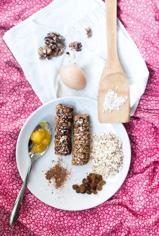 酒吧，谷物，健身，早餐，营养，健康